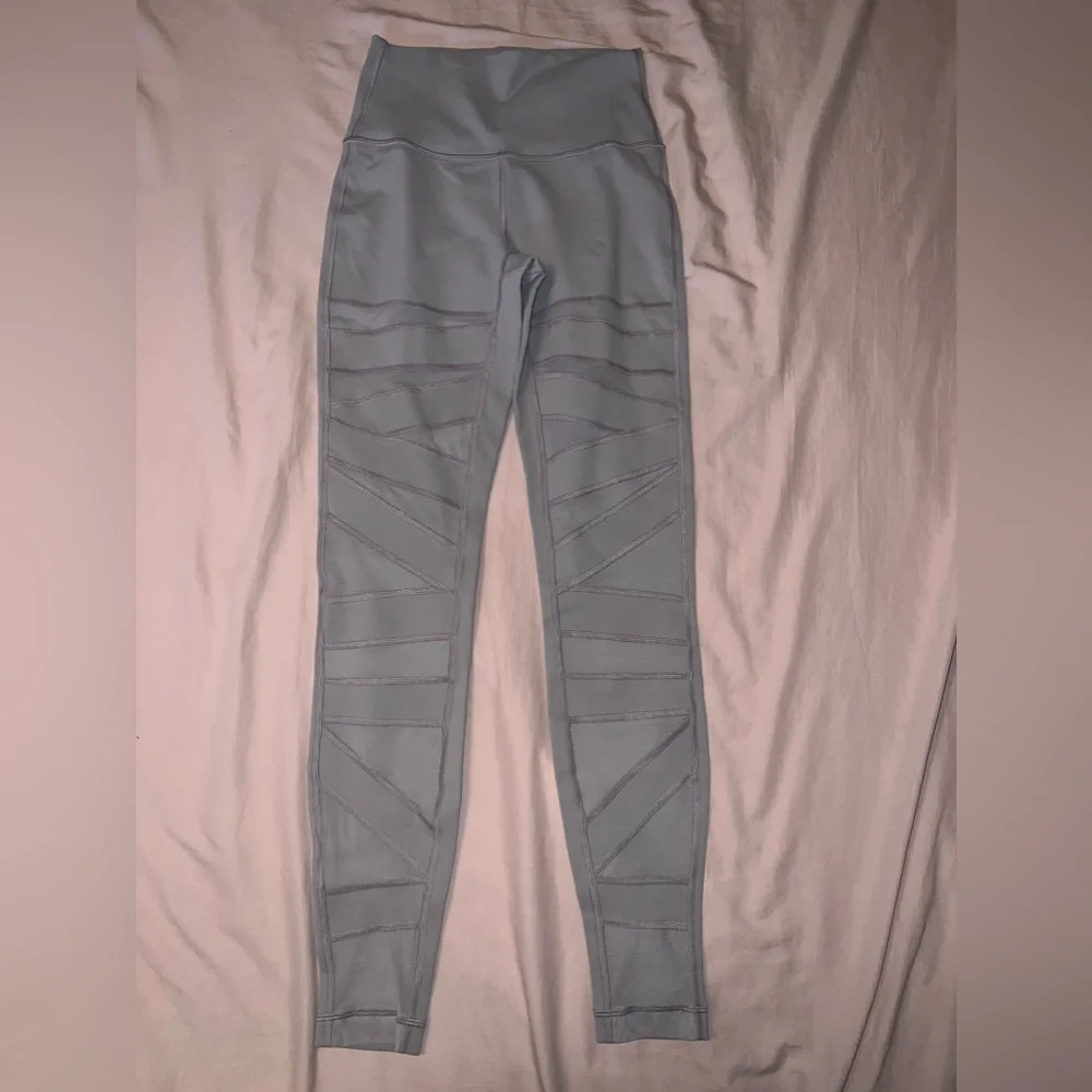 Lululemon Wunder Under Mesh Panel Leggings Gray Size 4